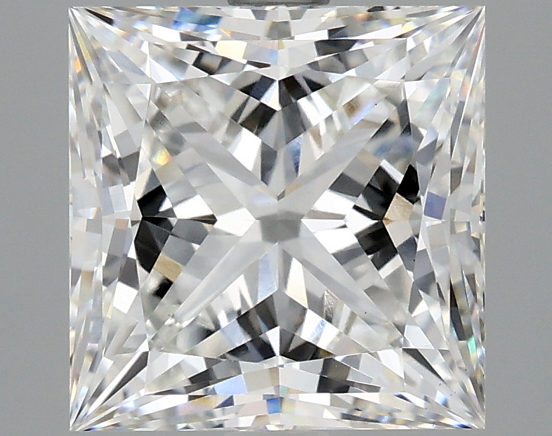 4.08 carat Princess lab-grown diamond