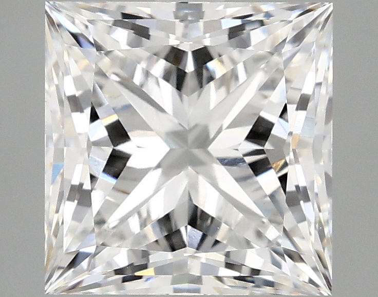 3.85 carat Princess lab-grown diamond